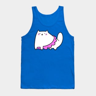 Pretty Pink Tutu Kitty Tank Top